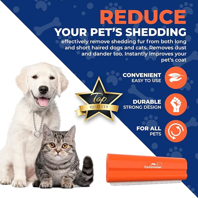 EasyGroomer Deshedding Brush for Dogs & Cats – Undercoat Grooming Tool for - Image 5