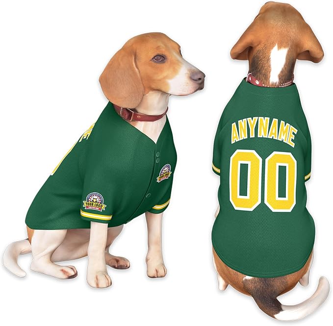 Custom Dog Baseball Jersey by KXK