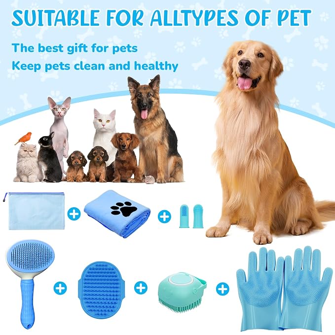 Dog Grooming Kit for Shedding – 8-Piece Pet Grooming Supplies - Image 7
