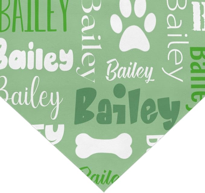 Personalized Dog Bandanas Custom Neckwear Name Button Anti-loosening Dog Scarf - Image 2