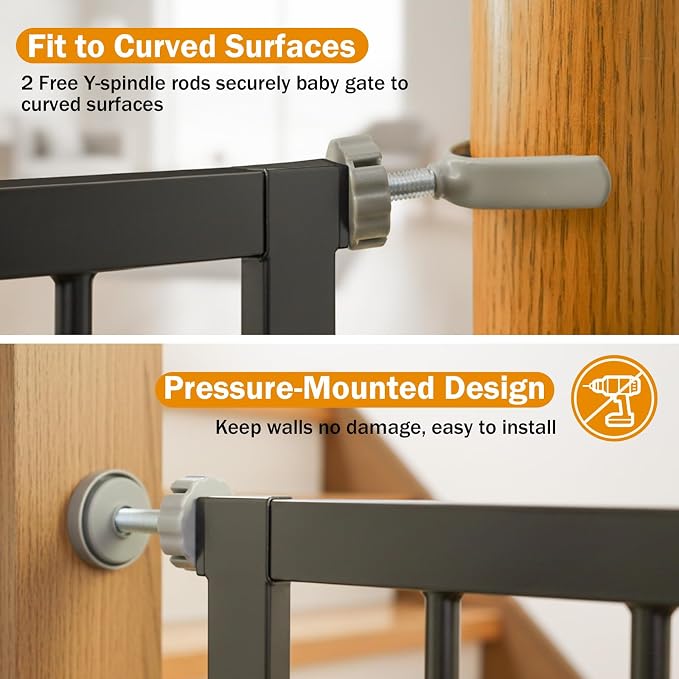 Baby Gate for Stairs, 29.7-43" Auto Close Dog Gate for Doorways & Hallways - Image 8