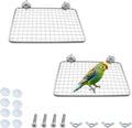 2 Pack Parrot Perch Platform, 7.9x5 in Stainless Steel Shelves by Unknown