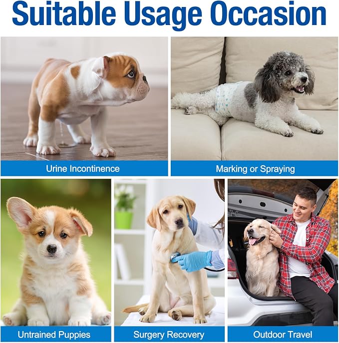 Pet Soft Disposable Male Wrap Dog Diaper - Image 6