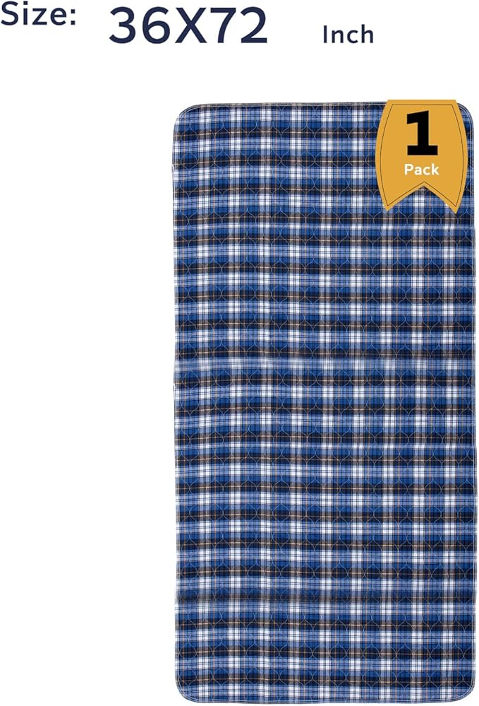 Non-Slip Bed Pads for Incontinence Washable 36" x 72", Waterproof Bed Pads - Image 2