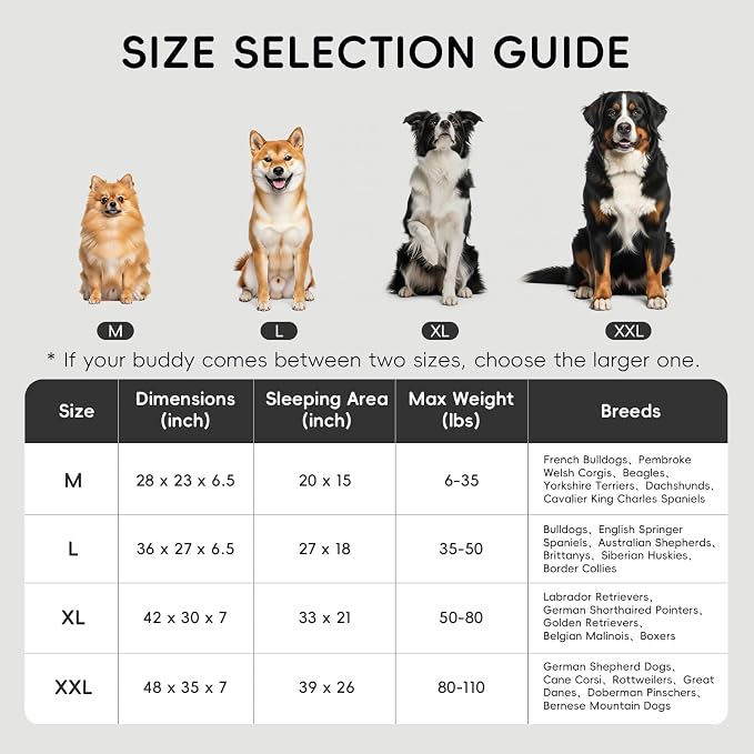 HOMEMATE Dog Bed for Extra Large Dog: 48x35 inch Orthopedic Large Dogs Bed XXL - Image 3