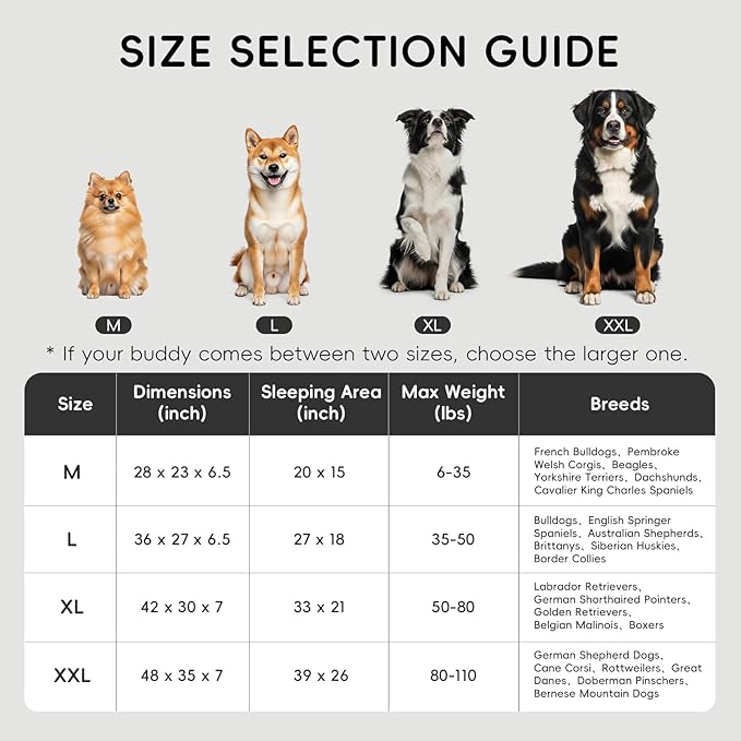 Homemate Dog Beds Large Sized Dog: 36x27 inch Orthopedic Large Dogs Bed XL - Image 3