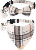 ADOGGYGO Plaid Cat Collar with Bow Bandana by ADOGGYGO
