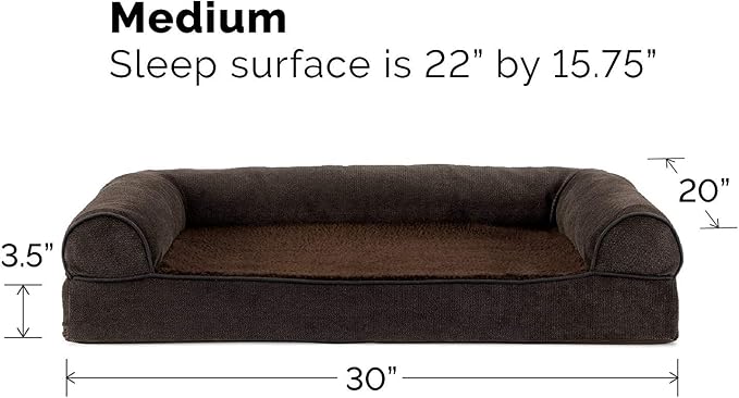 FurHaven Soft, Orthopedic Foam Sofa Dog Bed - Image 6