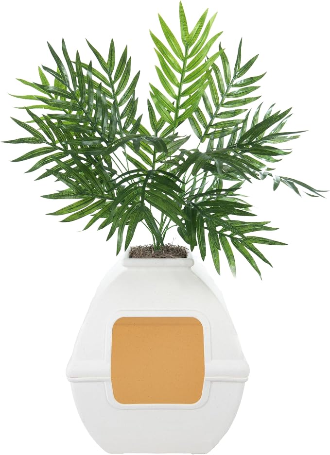 Good Pet Stuff Hidden Litter Box Planter, Decorative Cat Litter Enclosure - Image 3