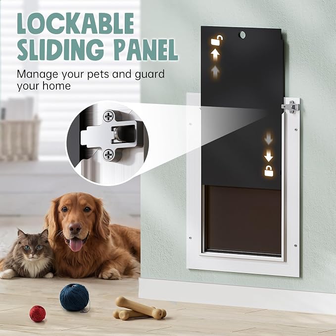 3-Flap Insulated Aluminum Doggy Door - Image 5