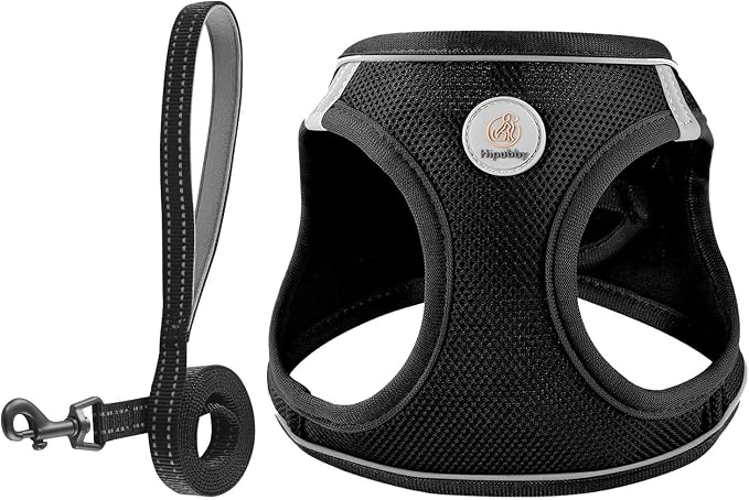 Hipubby Dog Harness and Leash Set, No Pull Soft Mesh Puppy Harness by Hipubby