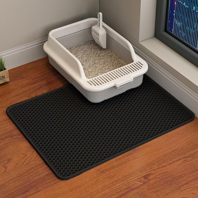 HCY&WLD Cat Litter Mat, 45x26/35x24/30x22/24x18 Inch Double Layer Cat Litter by HCY%26WLD