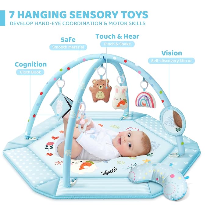Baby Gym Play Mat, 8-in-1 Tummy Time Mat & Ball Pit - Image 2