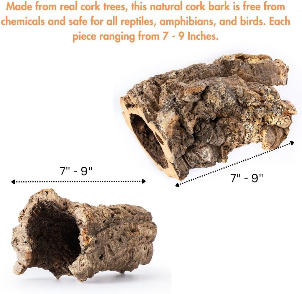 Galápagos 05505 Natural Cork Bark, Tube 7”–9” - GlobalHabitat Supply
