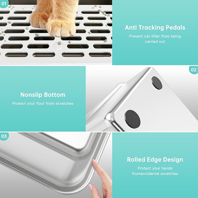 Stainless Steel Cat Litter Box - Image 7