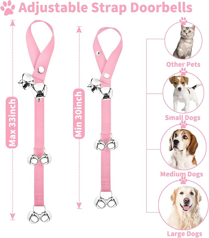 2 Pack Dog Doorbells, Pet Training Bells - Image 4