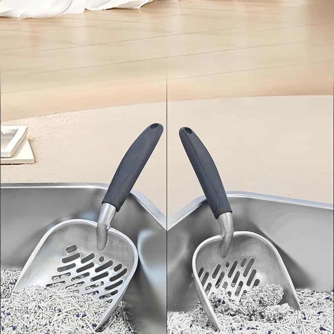 Cat Litter Scoop, Aluminum Alloy Sifter, Durable Metal Poop Scooper - Image 6