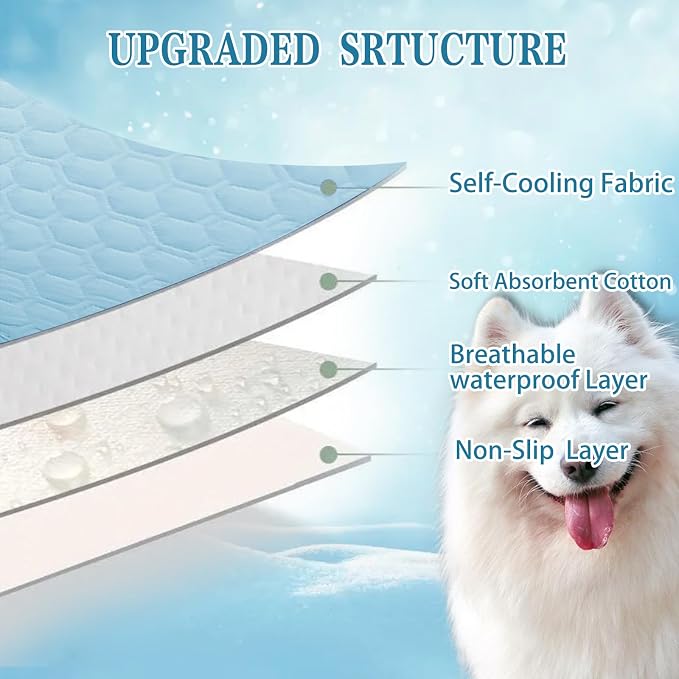 Cooling Mat for Dogs Thicken Pad for Cats, Rabbit&Medium, Large Dogs Internal - Image 2