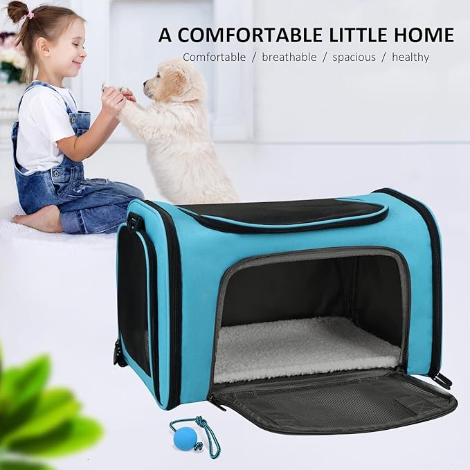 Henkelion Pet Carrier for Small Medium Cats Puppies up to 15 Lbs, Airline - Image 7