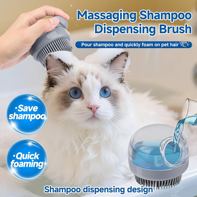 Pet Steam Brush Set for Dogs & Cats, Includes 3-in-1 Self Cleaning Spray Comb - Image 7