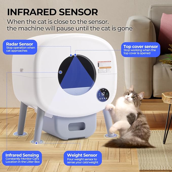Self Cleaning Cat Litter Box: 76L Extra Large Automatic Litter Box - Image 5