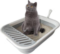 Senior Cat Litter Boxes, Collapsible Open Low Entry Cat Litter Pan by chuyouan