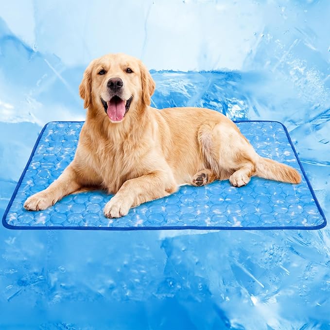 Dog Cooling Mat, Arc-Chill Cooling Fiber Self-Cooling Pad by mcgskl