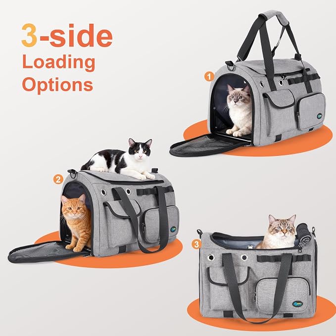 Ownpets TSA Airline Approved Large Pet Carrier, Soft Sided Cat Dog Carrier - Image 4