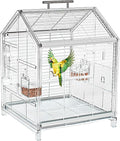 20.5 inch Small Bird Cage, Parrot Cage, Portable Bird Carrier, Travel Carrier by AideeGrowth