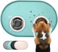 Dog Food Mat, 1/2 Inch Raised Edges Cat Feeding Mat by Conlun
