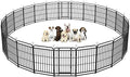 Heavy Duty Dog Playpen: 24 Steel Panels 40" Height, Square Steel Pipe by Committedtobetterpetlife