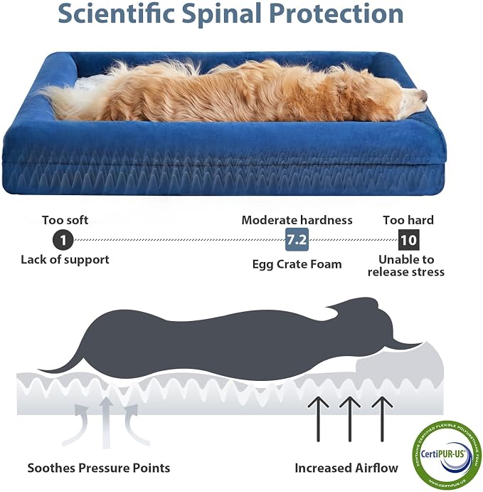 WNPETHOME XL Extra Large Dog Bed, Washable Dog Couch - Image 3