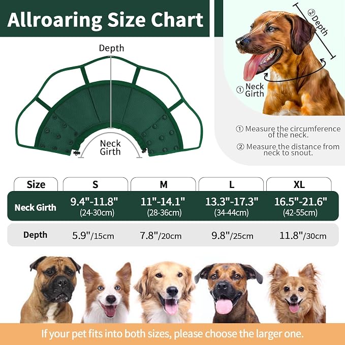 Allroaring Dog Cone Collar, Soft Dog Cones - Image 2