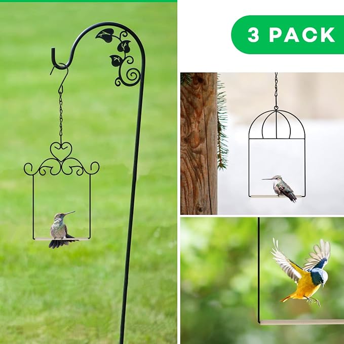 MIXXIDEA 3PK Hummingbird Perch, Hummingbird Swing - Image 7