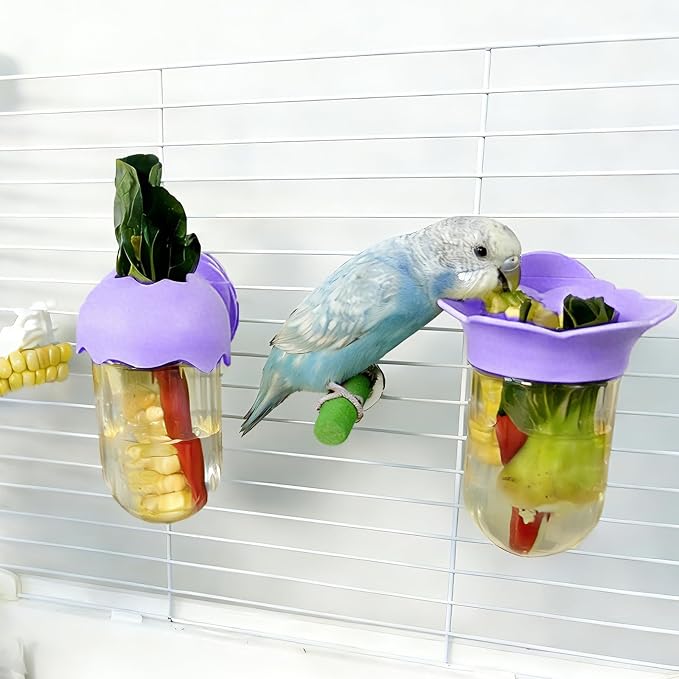 7 PCS Bird Cage Feeder for Vegetable Millet Holder Cage Accessories - Image 6