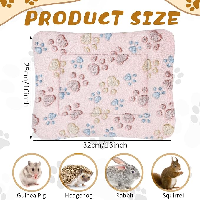 Tuanse 4 Pack Ultra Soft Dog Cat Bed Mat Small Animal Guinea Pig Bed - Image 2
