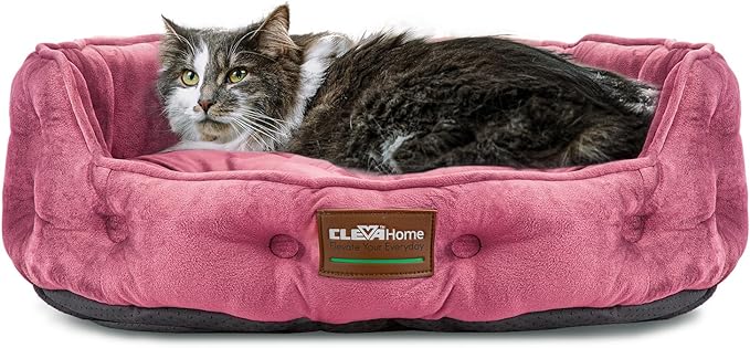 ClevaHome Cat Dog Bed for Small Pets up to 15lbs by ClevaHome