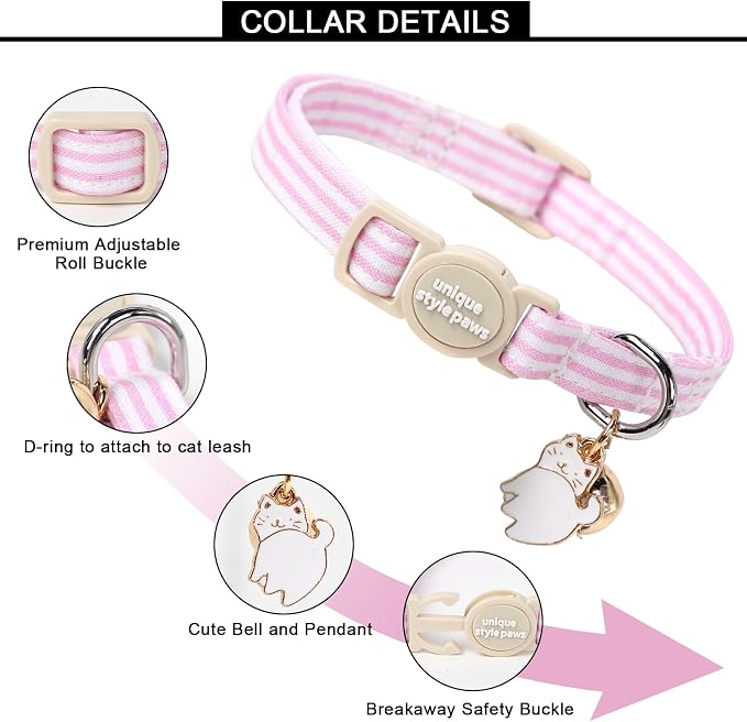 Unique style paws 2 Pack Spring Summer Kitten Collar Breakaway - Image 2