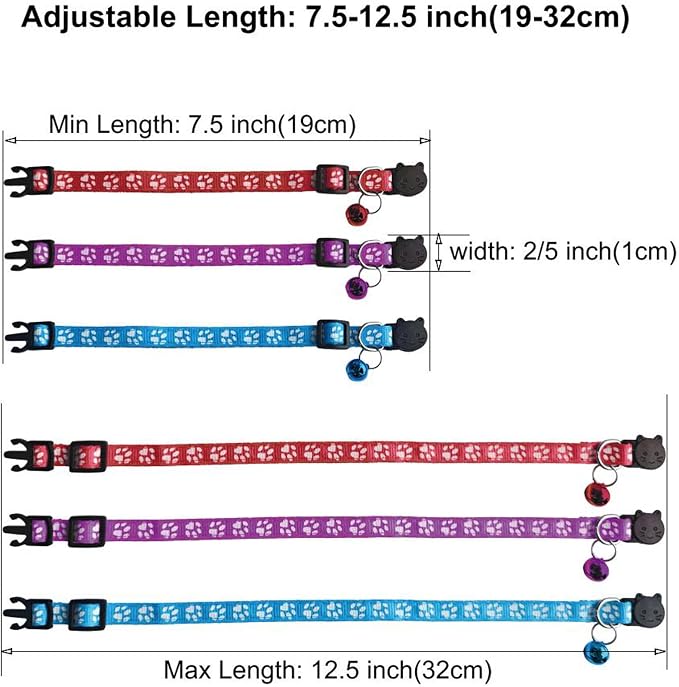 6 Pack Breakaway Cat Collar - Image 2