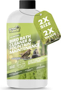 32oz Bird Bath Cleaner, Cleans 160 Gallons of Water, Ideal Fountain Cleaner Safe by Not+Rocket+Sciences