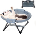KITTY KINGDOM Elevated Cat Hammock Bed, Foldable No-Assembly Cat Bed by Unknown