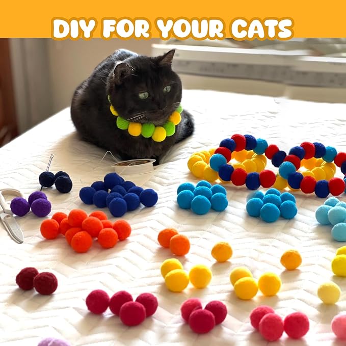 50Pcs Cat Toys Pom Pom Balls - Image 6