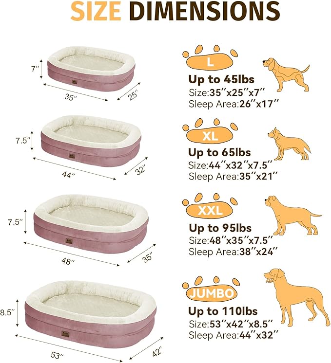 Orthopedic Washable Large Dog Bed: Cooling Dog Bed - Image 2