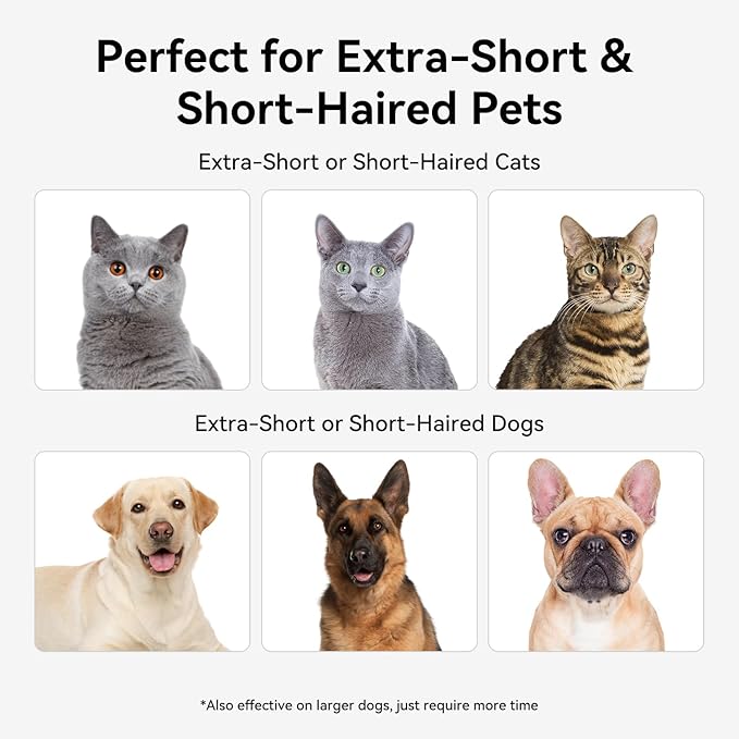 aumuca Pet Deshedding Tools for Short Haired Cats & Dogs, Dematting Deshedding - Image 3
