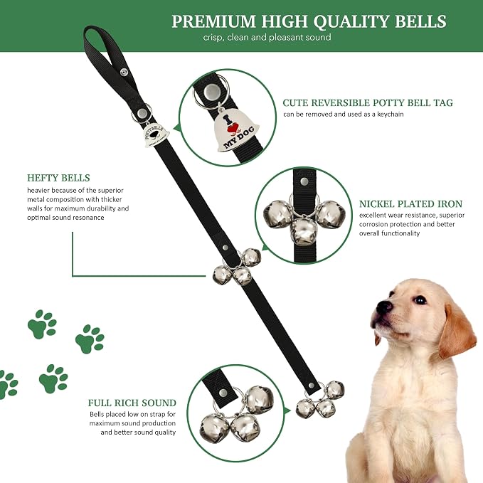 Caldwell's Pet Supply Co. Dog Potty Bells, Dog Door Bell, Bells To Go Outside - Image 8