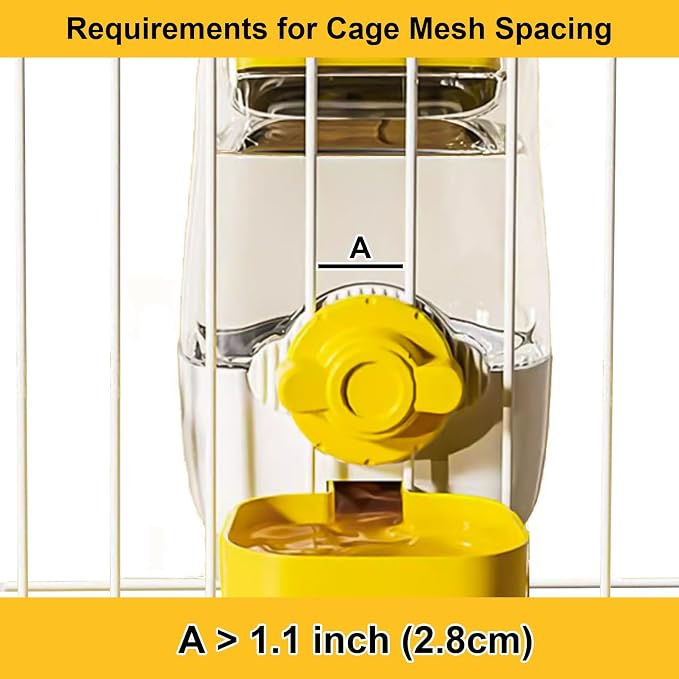 35oz Rabbit Water Bottle, Pet Hanging Automatic Water Dispenser - Image 3