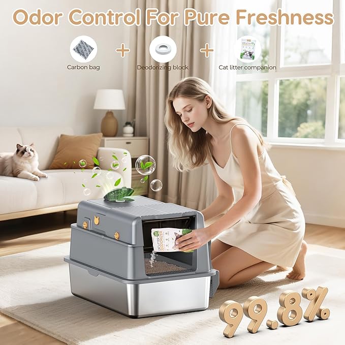 L7 Pro-Stainless Steel Litter Box - Image 4