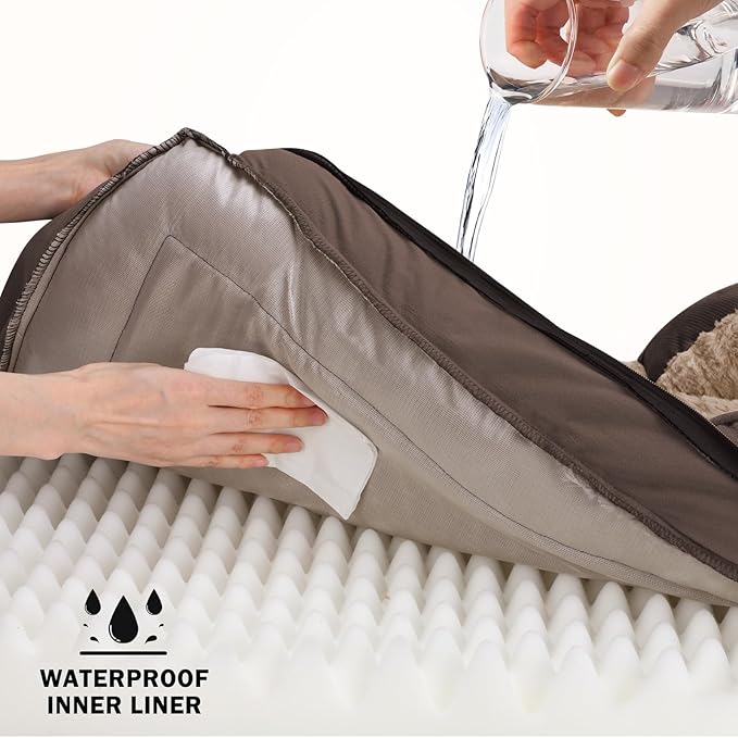 INVENHO Orthopedic Dog Bed for Extra Large Dogs, XXL Egg-Crate Foam Dog Couch - Image 3