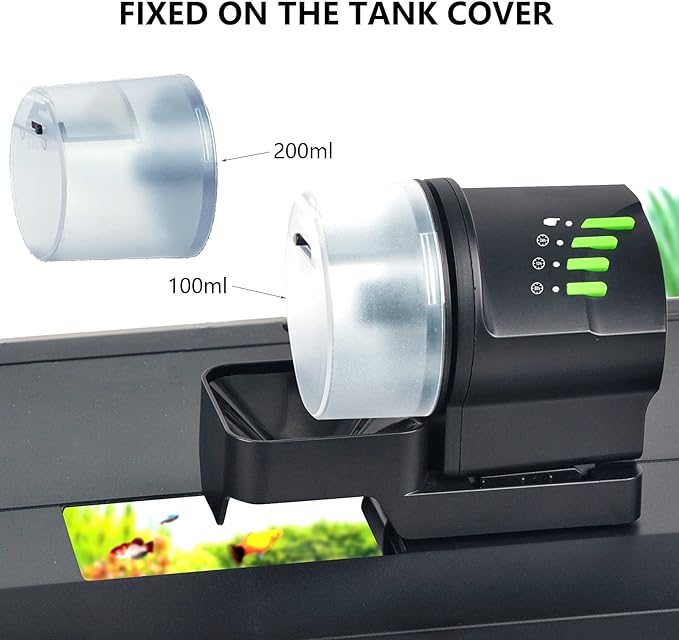 DXOPHIEX Automatic Fish Feeder Food Dispenser Vacation Fish Feeder Powered by - Image 4