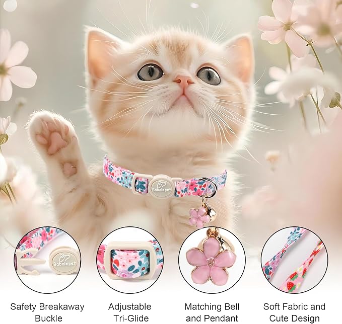 2 Pack Cotton Cat Collars - Image 3